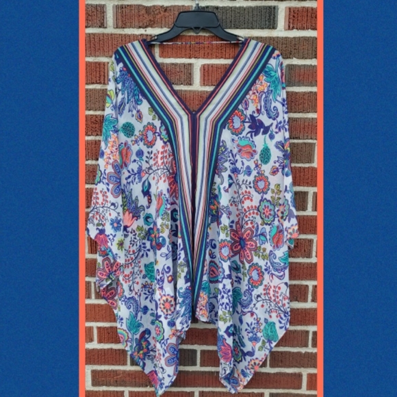 MILLY FOR DESIGN NATION PONCHO - Picture 2 of 3